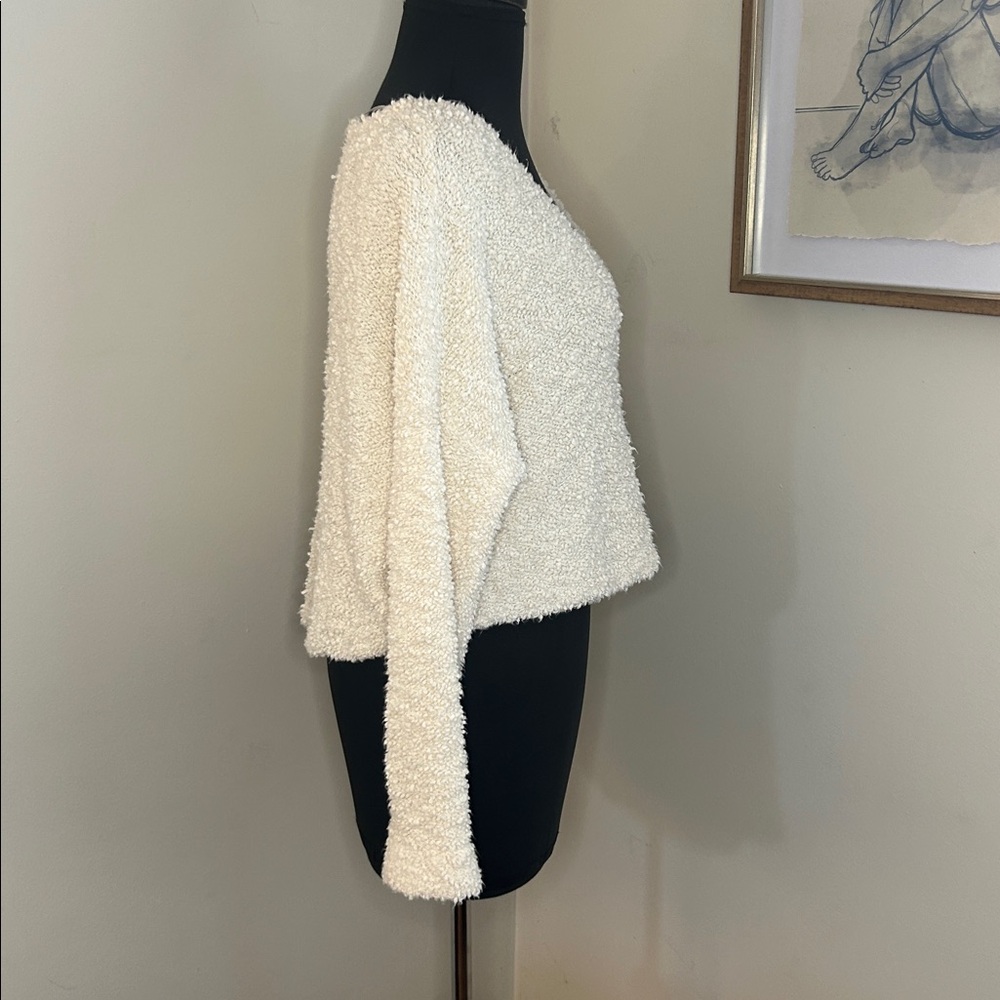 Free People | Popcorn Pullover Cropped Sweatshirt/Sweater - Size XS - Picture 3 of 6